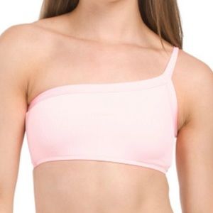 L*Space Pink one shoulder Axel Top NWT SZ S